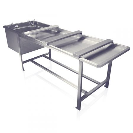 Mesa de trabajo - AUTOPS1 - Elcya - de autopsia / de lavado de cadáveres / con fregadero