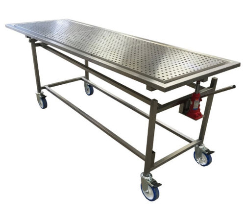 Carro para traslado de cadáveres de transferencia - MSGH - Mortuary Solutions - de acero inoxidable