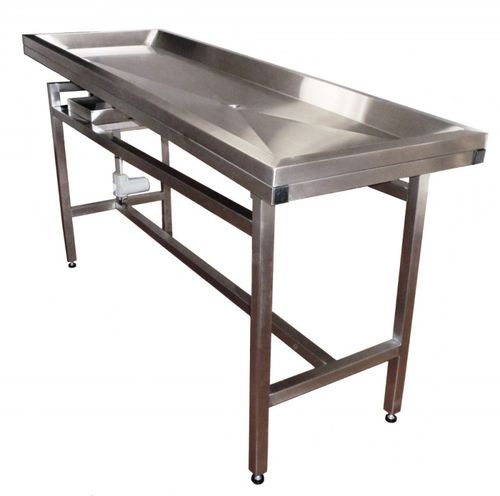 Mesa de lavado de cadáveres - MSWT - Mortuary Solutions - rectangular / basculante