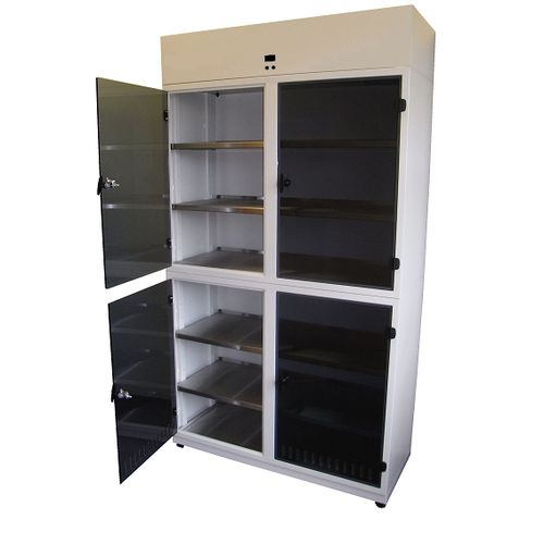 Armario de hospital - Mortuary Solutions - con estante / con puerta / con ventilación