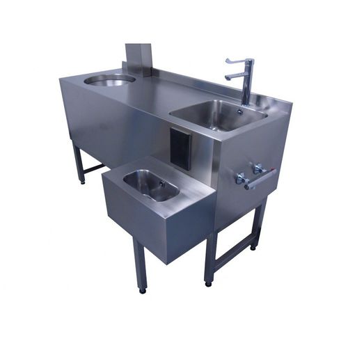 Pileta de embalsamamiento de acero inoxidable - MSHSC - Mortuary Solutions