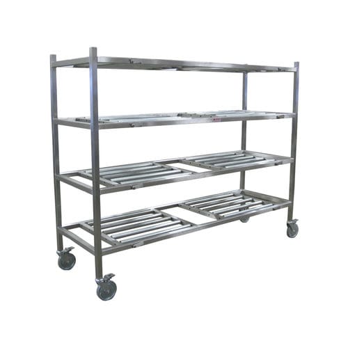 Scaffalatura di stoccaggio para camillas mortuorias - 7011-4SL - Mortech Manufacturing - de acero inoxidable
