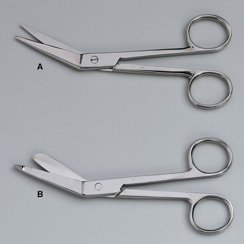 Tijera de vendajes - 30371 - Embalmers Supply Company - para humanos / curvada
