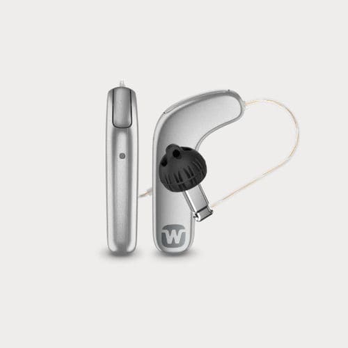 Prótesis auditiva RIC - SmartRIC R D - Widex - recargables / bluetooth® / negra