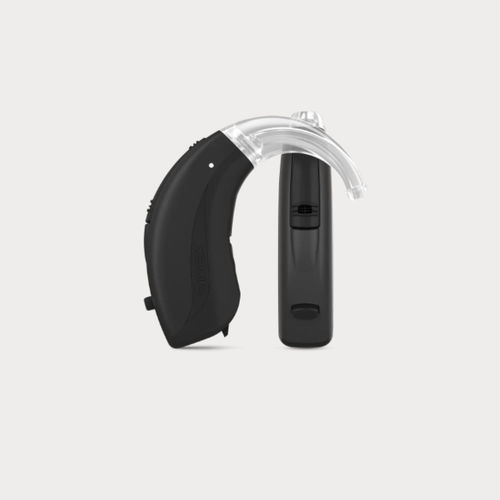 Prótesis auditiva BTE - Evoke Fashion Mini - Widex - con mando a distancia / inalámbricos / azul