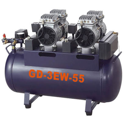 Compresor para odontología - GD-3EW-55 - Foshan Gladent Medical Instrument Co.,Ltd - médico / 1 unidad / sin aceite
