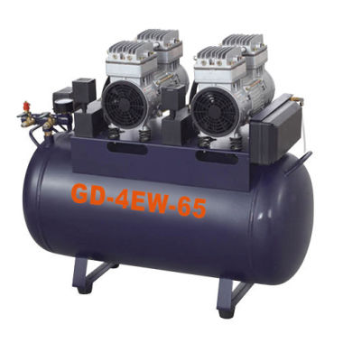 Compresor para odontología - GD-4EW-65 - Foshan Gladent Medical Instrument Co.,Ltd - médico / 1 unidad / sin aceite