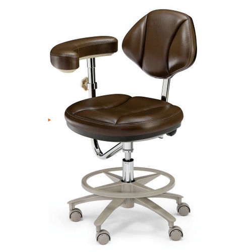 Taburete para odontología - GD-DTS09 - Foshan Gladent Medical Instrument Co.,Ltd - de altura variable / con reposabrazos / con respaldo