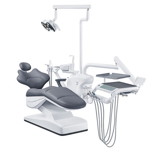 Unidad dental con sillón eléctrico - GD-S800  - Foshan Gladent Medical Instrument Co.,Ltd - con reposacabezas flexible / con sistema de higiene / con portainstrumentos