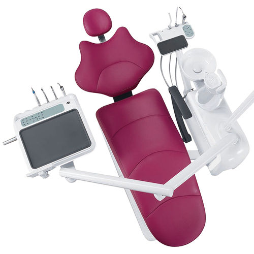 Unidad dental con sillón eléctrico - GD-S300 2025 model - Foshan Gladent Medical Instrument Co.,Ltd - compacta / con monitor / con portainstrumentos