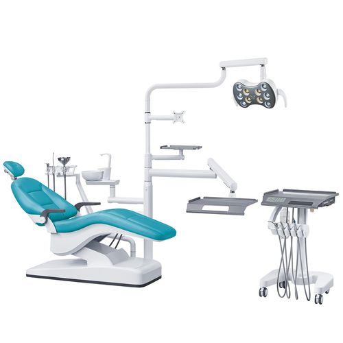 Unidad dental con sillón eléctrico - Foshan Gladent Medical Instrument Co.,Ltd - con portainstrumentos