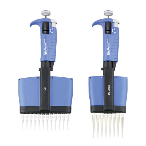 Micropipeta mecánica - BioPette™ Plus - Labnet International - a pistón / de multicanal / de volumen regulable