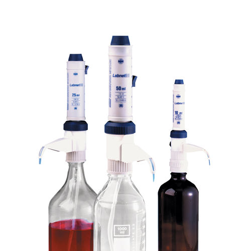 Dispensador sobre frasco de laboratorio - Labmax™ - Labnet International - de volumen regulable