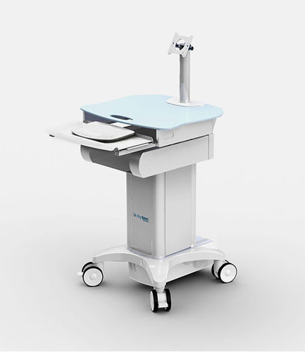 Carro informático con cajón - Smart-Cart - Bytec Healthcare - de altura variable / con batería