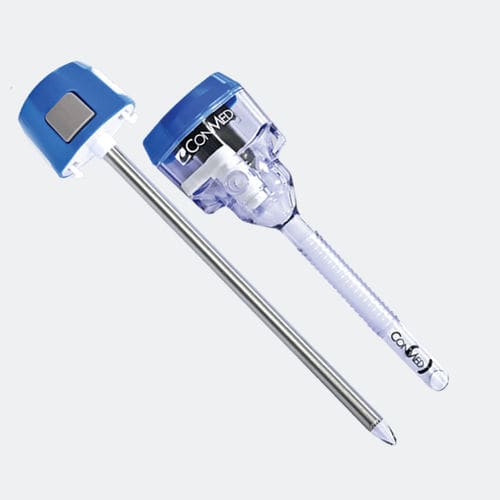 Trocar laparoscópico - BluView™ - ConMed - con puerto insuflación / con vaina / desechable