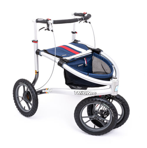 Andador con ruedas con 4 ruedas - Veloped 14er  - Trionic - con asiento / con reposabrazos / de altura regulable