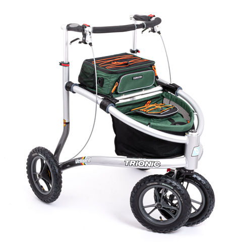 Andador con ruedas con 4 ruedas - Veloped Trek 12er L - Trionic - con asiento / de altura regulable