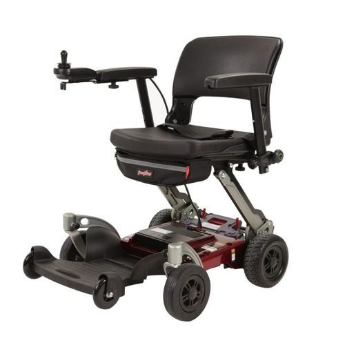 Silla de ruedas eléctrica - Luggie - de interior / plegable / blanca