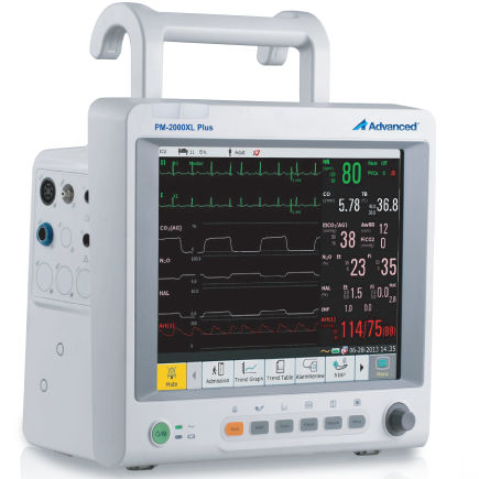 Monitor multiparamétrico portátil - PM-2000XL Plus - Advanced Instrumentations - compacto / ECG / SpO2