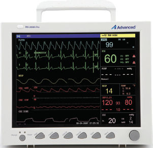 Monitor de paciente portátil - PM-2000A PRO - Advanced Instrumentations - compacto / ECG / RESP