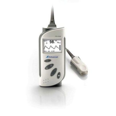 Pulsioxímetro portátil de mano - PO-100B - Advanced Instrumentations - médico / alimentado por batería / con sensor separado