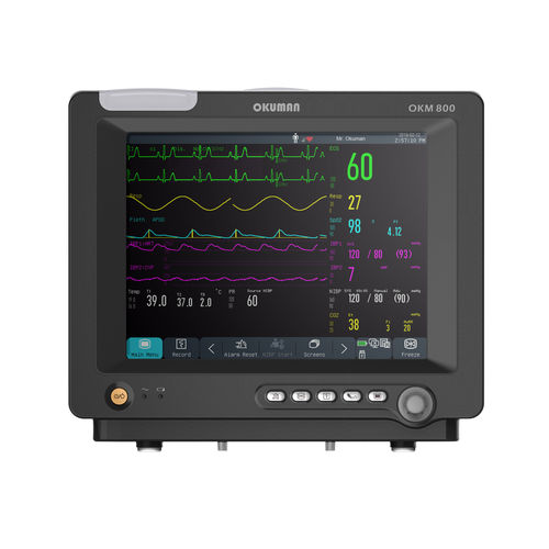 Monitor multiparamétrico compacto - OKM 800 - Okuman Medikal Sistemler Anonim Sirketi - portátil / ECG / etCO2