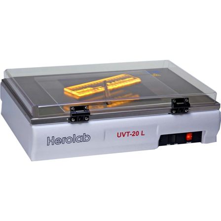 Transiluminador para sistemas de documentación en gel - UVT-20 L - Herolab GmbH Laborgeräte - UV / de luz blanca