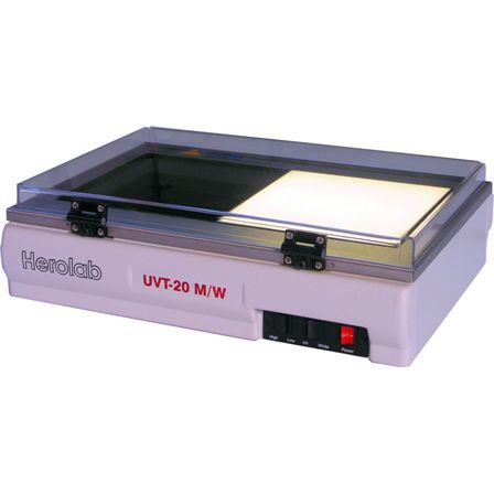 Transiluminador para sistemas de documentación en gel - UVT-20 M/W - Herolab GmbH Laborgeräte - UV / de luz blanca