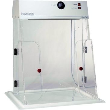 Estación de trabajo de laboratorio para PCR - CleneCab - Herolab GmbH Laborgeräte - de mesa