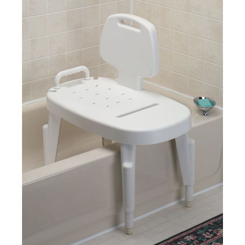 Asiento de ducha con respaldo - F727142501 - Maddak Inc., a part of SP - de altura variable