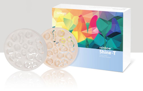 Material dental de circona - Rainbow™ Shine-T - Genoss - para restauración dental
