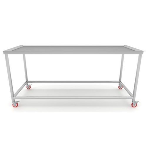 Mesa de embalsamamiento con ruedas - 23FT241 - Hiplaas - de acero inoxidable
