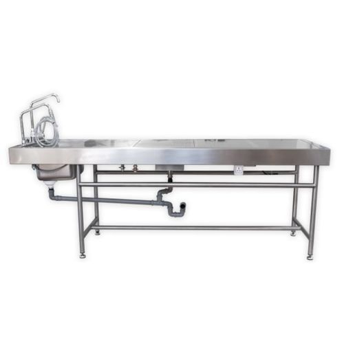 Mesa de autopsia de medicina legal - 6ATP26 - Hiplaas - fija / rectangular / con ventilación