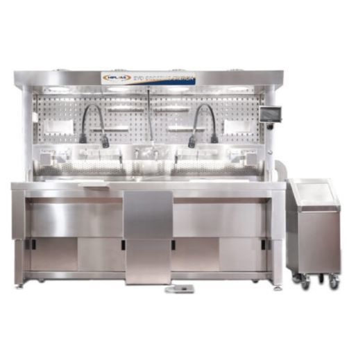 Estación de trabajo de laboratorio para histopatología - EVO240ED - Hiplaas - para preparación de muestras / de pie / con fregadero