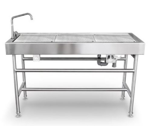 Mesa de necropsia - 7DT2143 - Hiplaas - rectangular / para animales grandes / fija