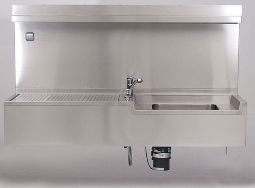 Fregadero para mesa de autopsia - TWMS-5 - Thalheimer Kuehlung - de acero inoxidable / de pared