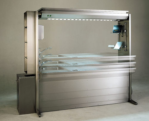 Estación de trabajo de laboratorio de macroscopia - GSU-2000-I-H - Thalheimer Kuehlung - para preparación de muestras / de pie / con ventilación descendente