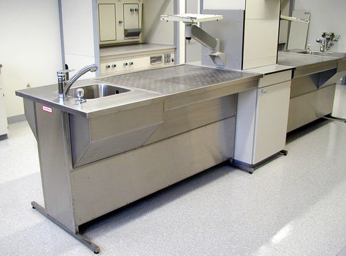 Mesa de trabajo - GSU-1500-D - Thalheimer Kuehlung - de laboratorio / rectangular / de acero inoxidable