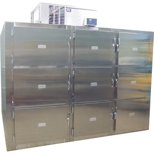 Cámara mortuoria frigorífica para camillas mortuorias - EC Series - Spire Integrated Solutions - 9 cuerpos / de carga frontal