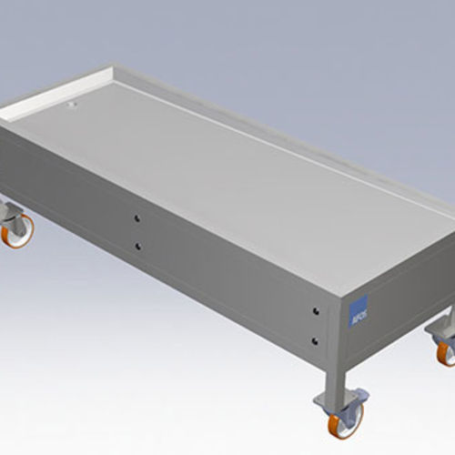 Mesa de lavado de cadáveres - RWT - AFOS - rectangular / con ruedas / fija