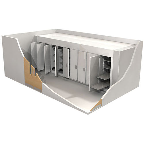 Cámara mortuoria frigorífica para camillas mortuorias - BS - AFOS - para varios cuerpos / de carga frontal / modular