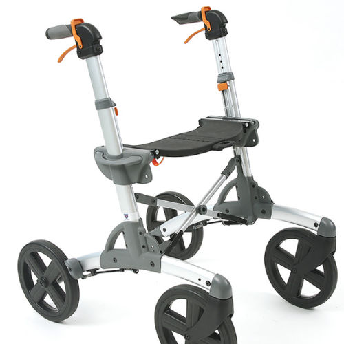 Andador con ruedas con 4 ruedas - Patrol XL - Eurovema Mobility - marco de aluminio / con asiento / plegable