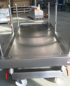Mesa de autopsia de medicina legal - MA-2038 - MEDIS Medical Technology - móvil / de acero inoxidable