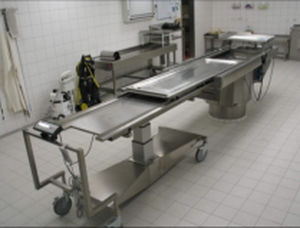 Mesa de trabajo - MA-3502 - MEDIS Medical Technology - de disección / rectangular / de acero inoxidable