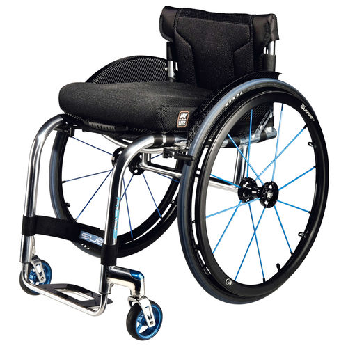Silla de ruedas activa - Tiga Sub4 - Sunrise Medical - de exterior / de interior / con reposapiernas