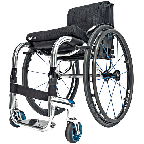 Silla de ruedas activa - Tiga FX - Sunrise Medical - de exterior / plegable / con reposapiernas