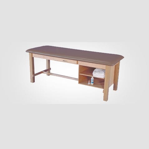 Mesa de reconocimiento de fisioterapia - AM-608 - Armedica - manual / de altura fija / con espacio de almacenamiento