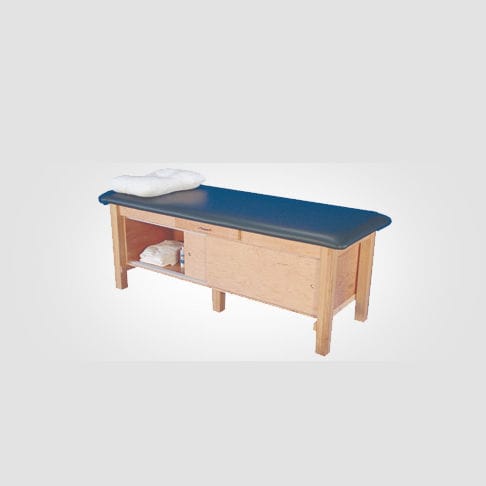 Mesa de reconocimiento de fisioterapia - AM-612 - Armedica - manual / de altura fija / con espacio de almacenamiento