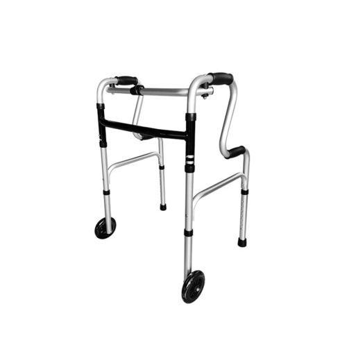 Andador con 4 ruedas - MF series - Biobase - de altura variable / plegable