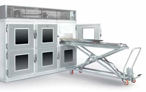 Cámara mortuoria frigorífica para camillas mortuorias - PM BT - Angelantoni Life Science - 6 cuerpos / de carga frontal / con 6 puertas